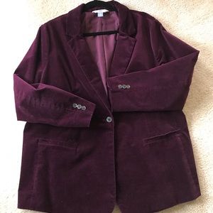 Old Navy corduroy purple blazer